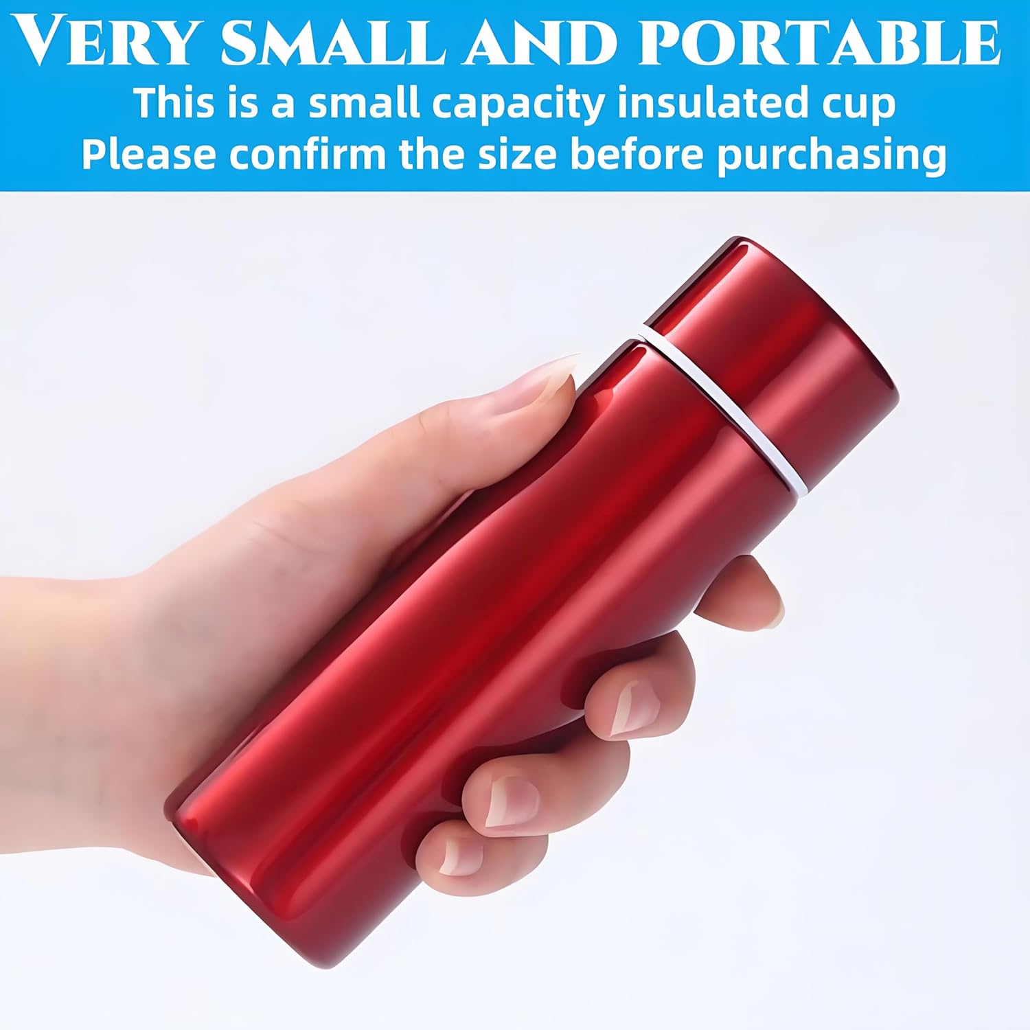4 Pack Mini Stainless Steel Water Bottle, 5 Oz Insulated Small Water Bottle, Portable Leak-proof Purse Pocket Water Bottle Slim Water Flask, Keeps Drink Cold and Hot - Image 2